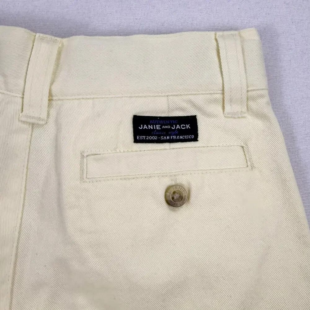 Janie and Jack Kids Chino Short Boys 4 Butter Yellow